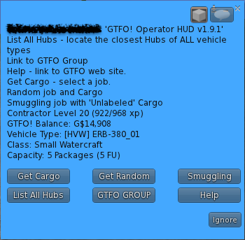 GTFO HUD initial dialog